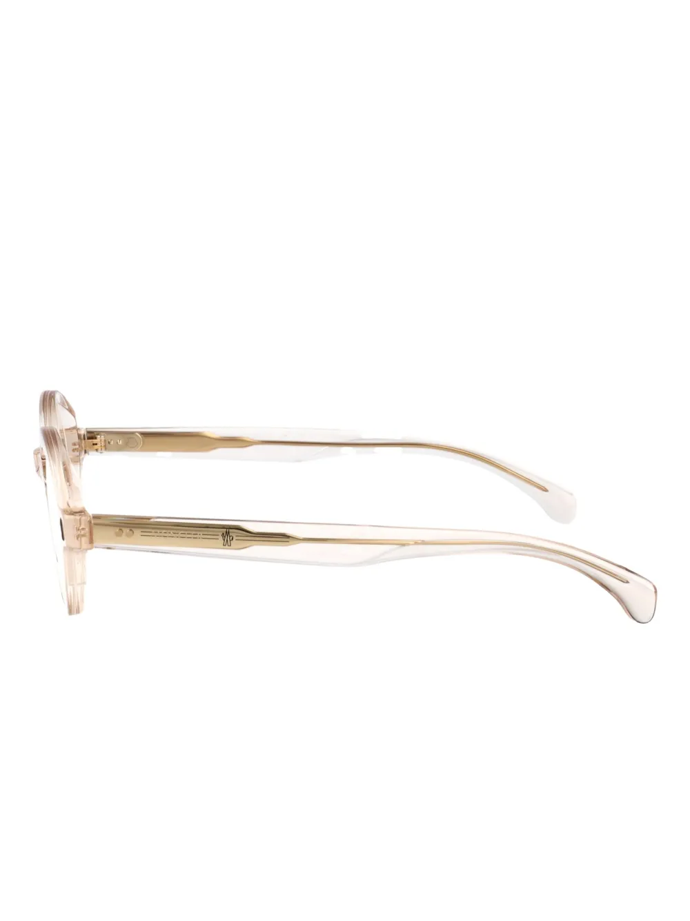 Moncler Eyewear Bril met ovaal montuur Wit