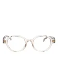 Moncler Eyewear oval-frame glasses - White