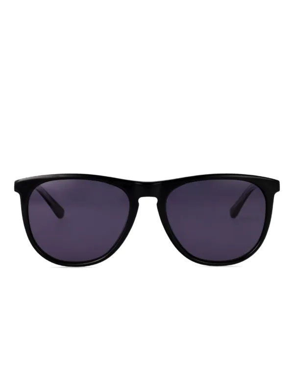 Calvin Klein Round-frame Sunglasses in Black