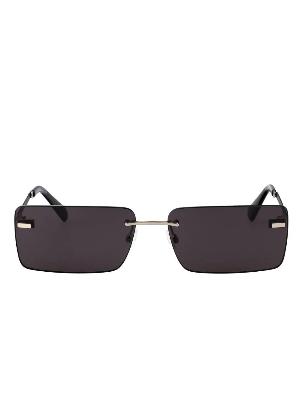 Calvin Klein Jeans Zonnebril met rechthoekig montuur Grijs