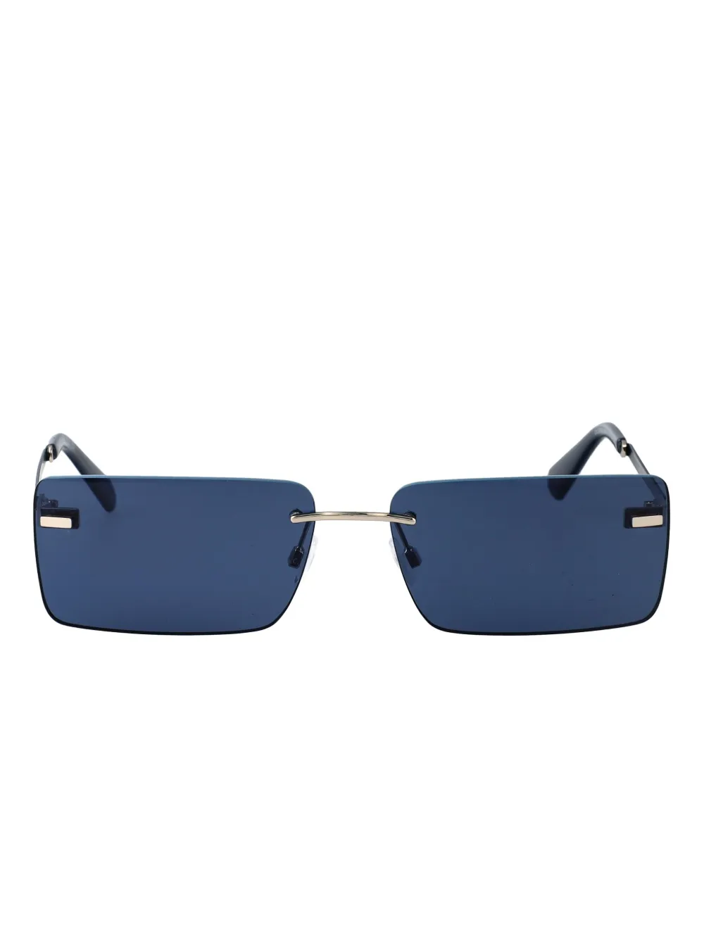 Calvin Klein Jeans Zonnebril met rechthoekig montuur Blauw