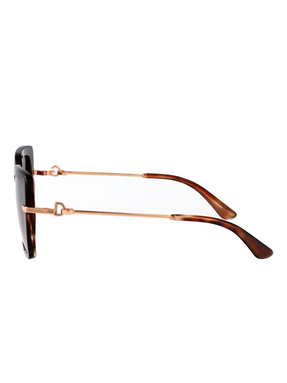 Dolce & Gabbana Eyewear Zonnebril met schildpadschild-design Bruin