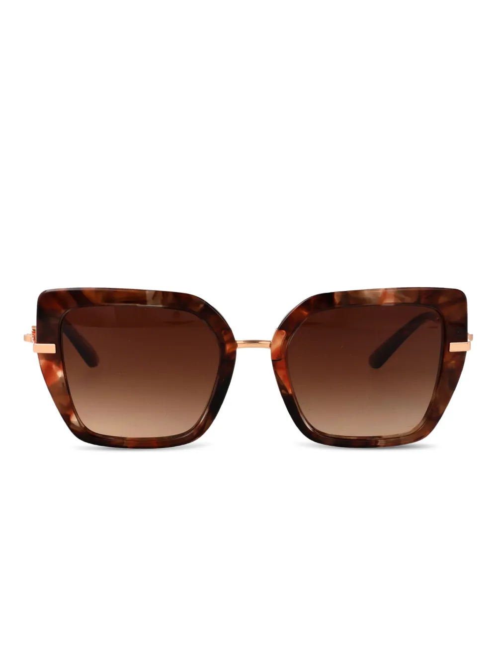 Dolce & Gabbana Eyewear Zonnebril met schildpadschild-design Bruin