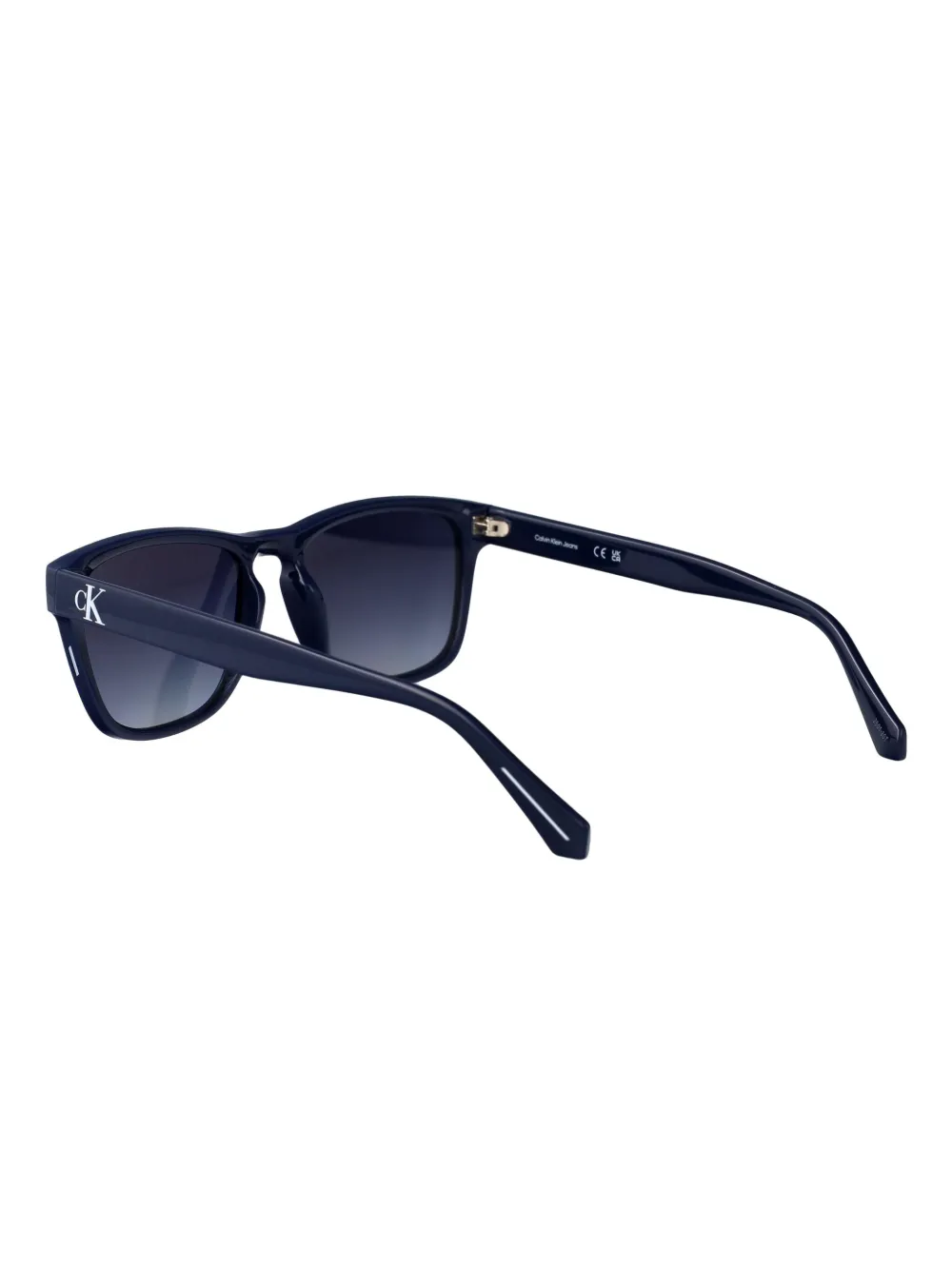Calvin Klein Jeans Zonnebril met rechthoekig montuur Blauw