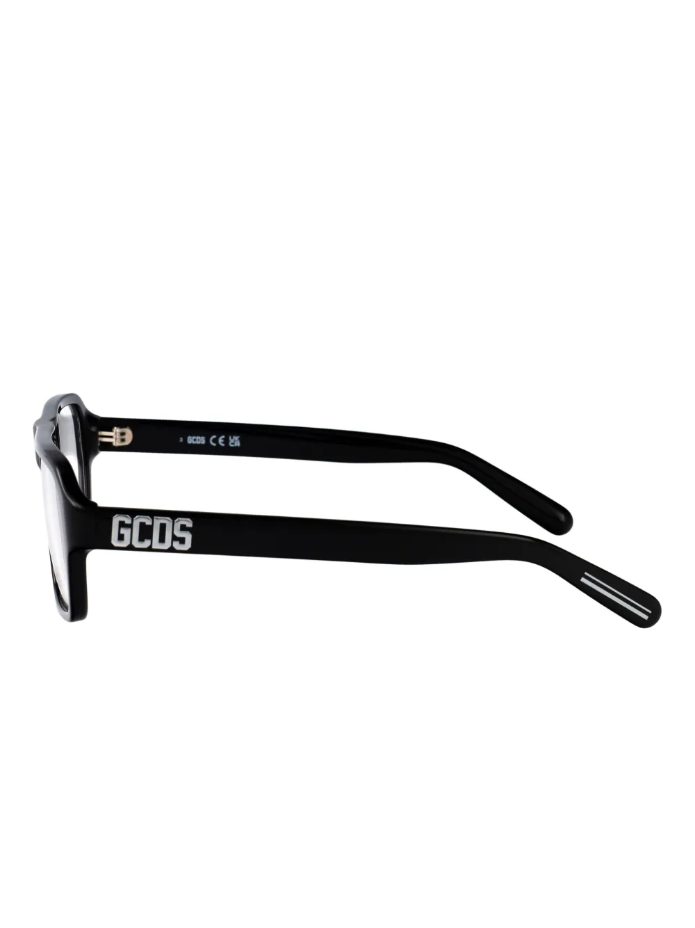 GCDS rectangular-frame glasses Zwart