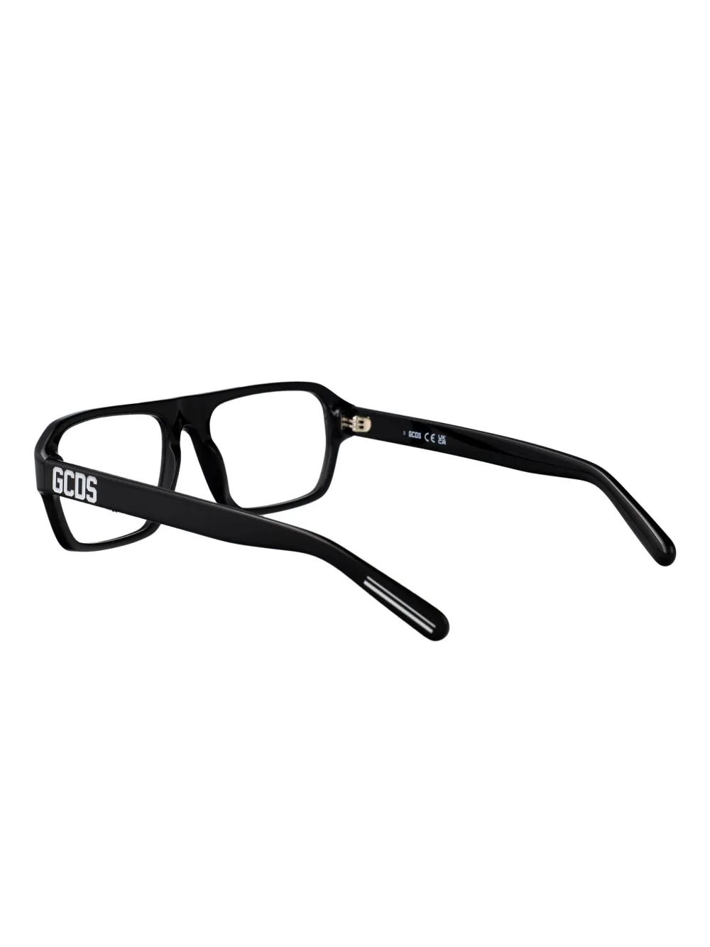 GCDS rectangular-frame glasses Zwart