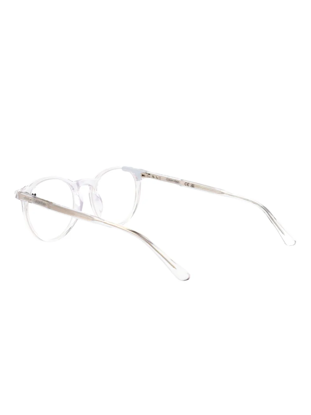 Calvin Klein Bril met rond montuur Wit