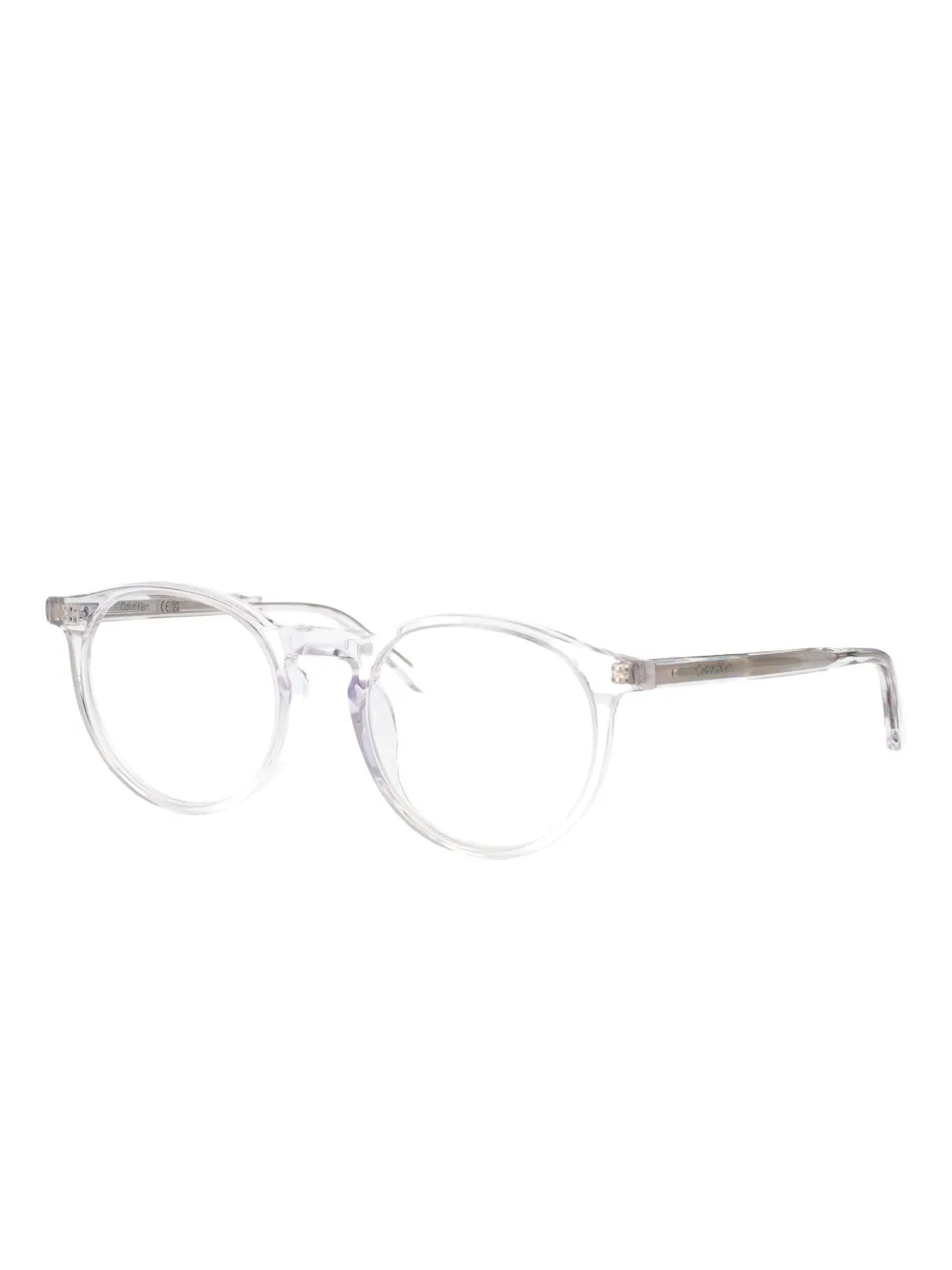 Calvin Klein Bril met rond montuur Wit