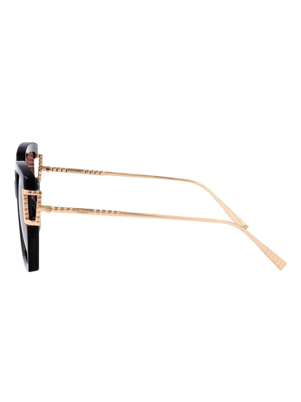 Chopard Eyewear Zonnebril met cat-eye montuur Zwart