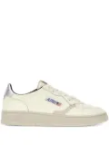 Autry Medalist metallic-panel leather low-top sneakers - White
