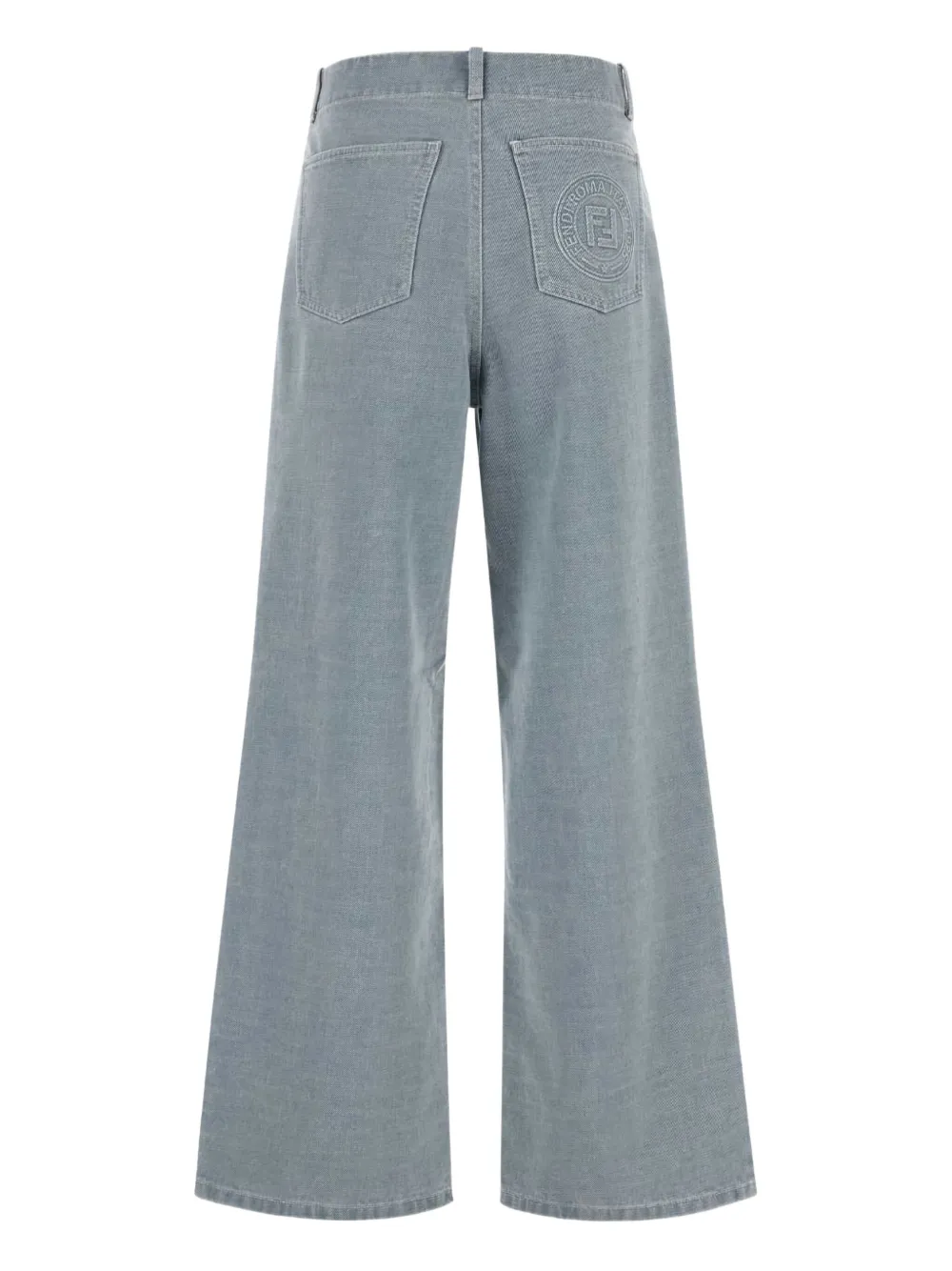 FENDI logo-pocket jeans Blauw