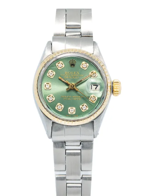 Rolex pre-owned Datejust Green Dial 26mm