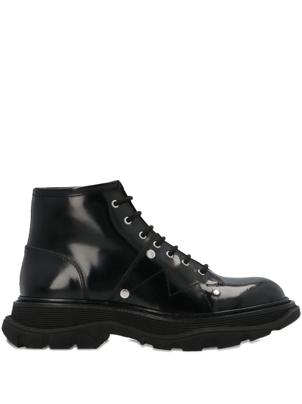 Alexander McQueen leather ankle boots - Nero