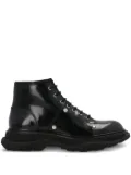 Alexander McQueen leather ankle boots - Black