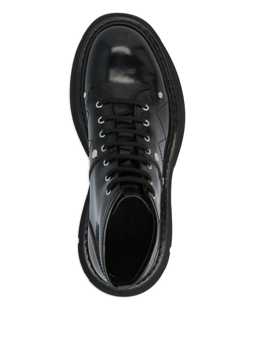 Alexander McQueen leather ankle boots Black