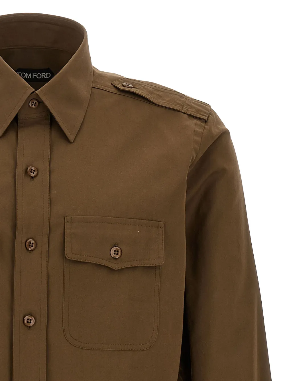 TOM FORD Overhemd met lange mouwen Groen