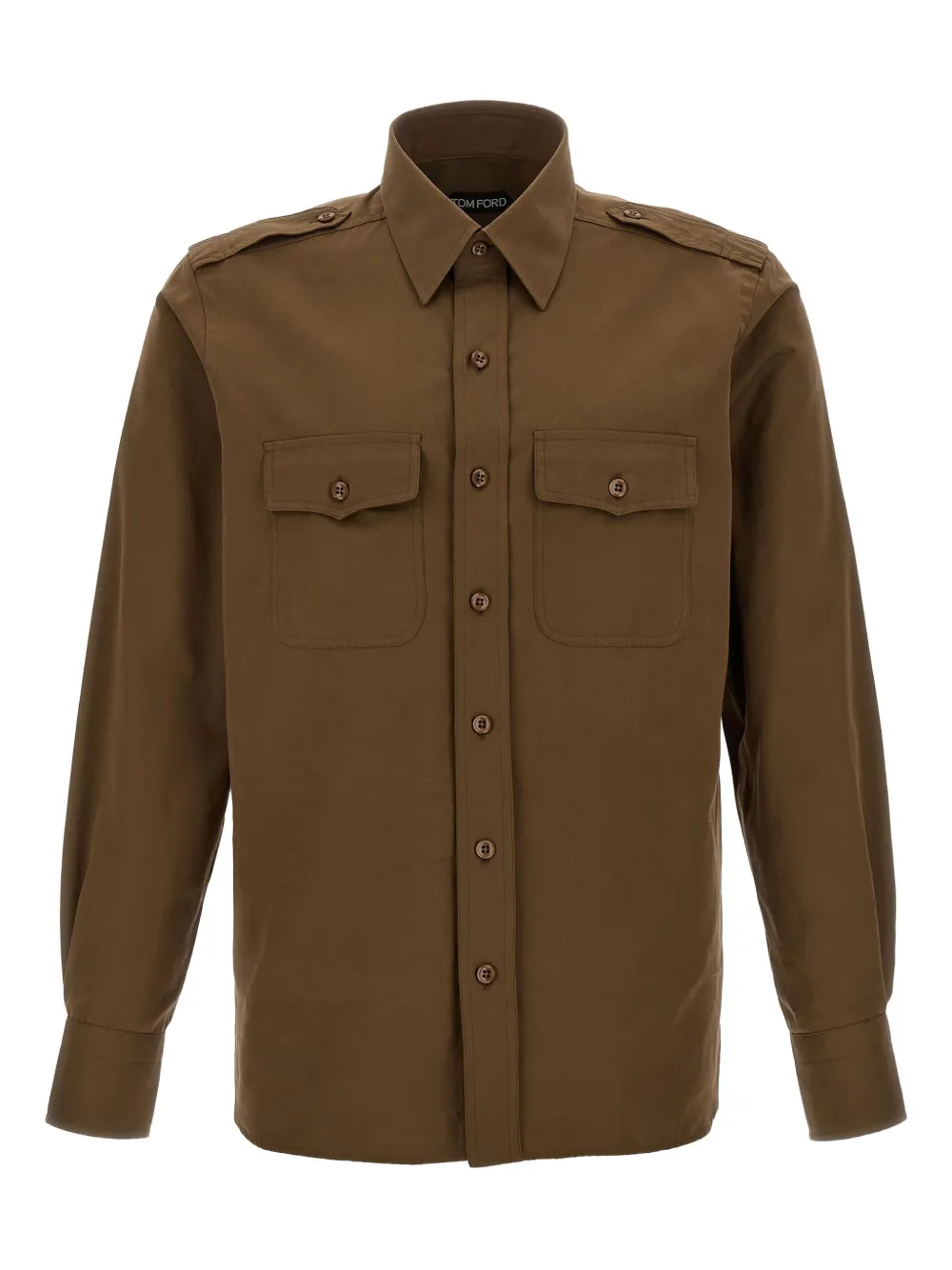 TOM FORD Overhemd met lange mouwen Groen