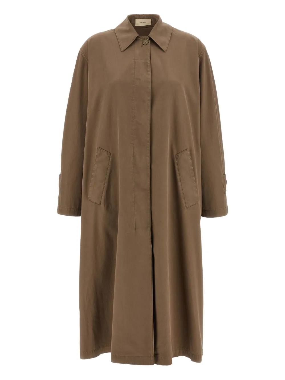 The Row concealed-button cape coat | Brown | Image 1
