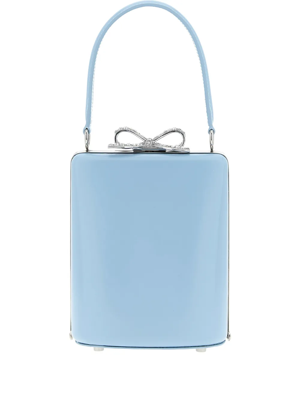 Self-Portrait Shopper met strik van stras Blauw