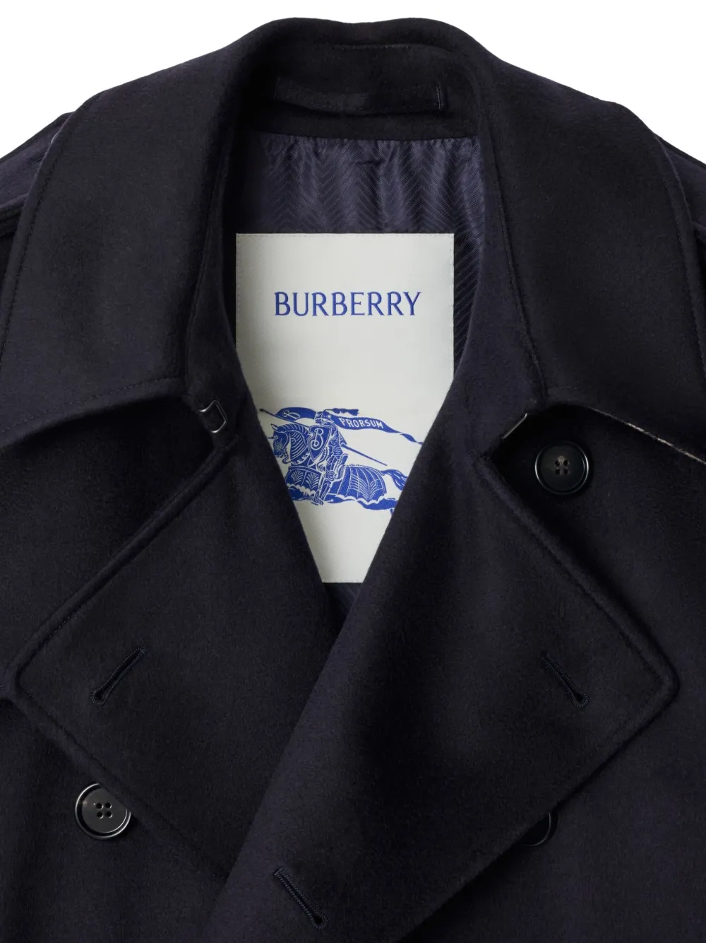 Burberry belted trench coat Blauw