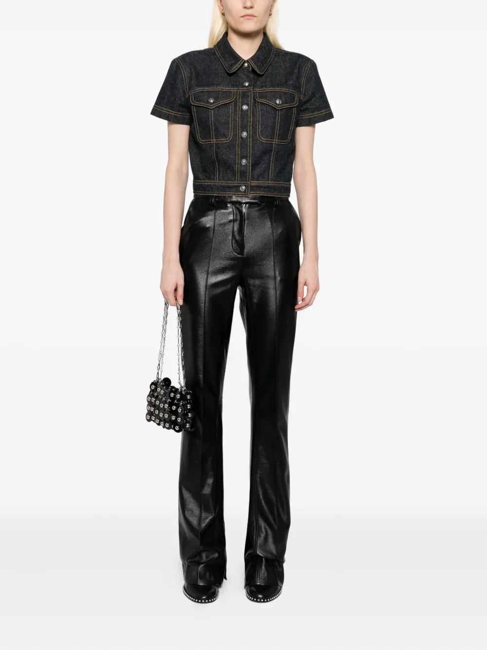 CHANEL Pre-Owned 1997 single breasted short sleeves jacket | Denim Jackets | Image 2