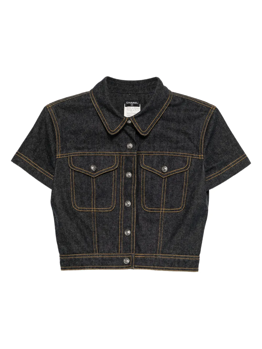 CHANEL Pre-Owned 1997 single breasted short sleeves jacket | Blue | Image 1
