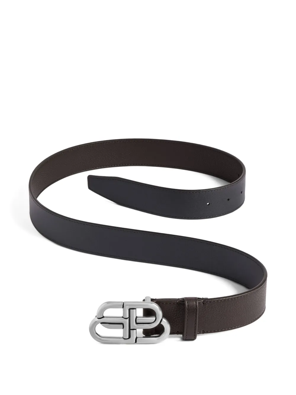 Balenciaga cinturón con hebilla BB | marrón | Image 1
