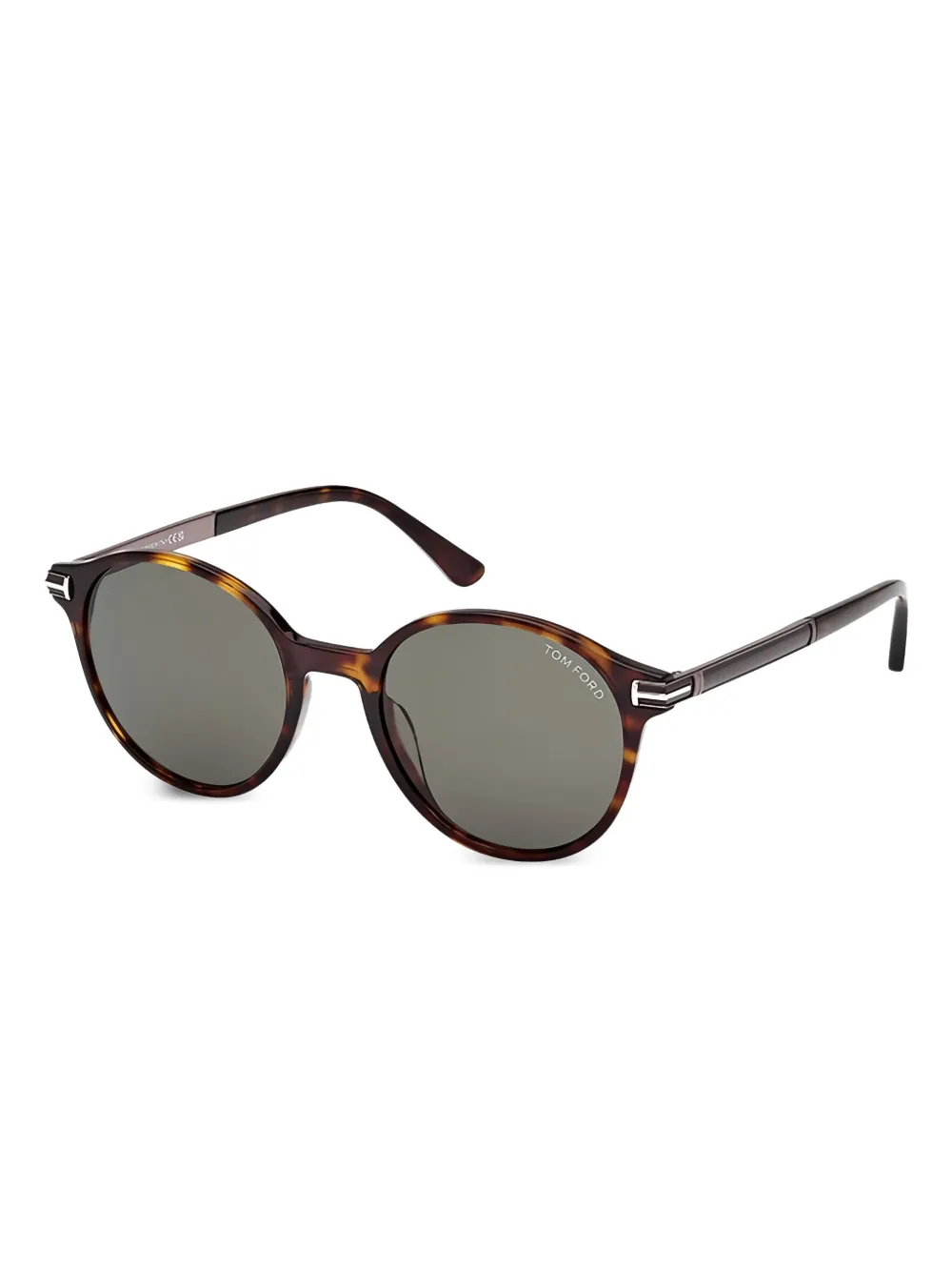 TOM FORD Eyewear Araki ラウンドフレーム サングラス - ブラウン TOM FORD Eyewear Araki ラウンドフレーム サングラス - ブラウン