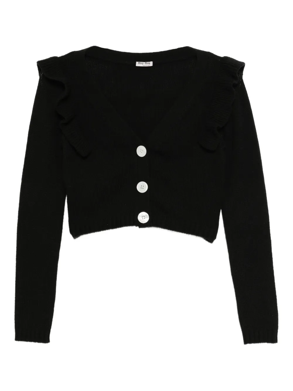 Pre-owned Miu Miu 2019 Cardigan In Black