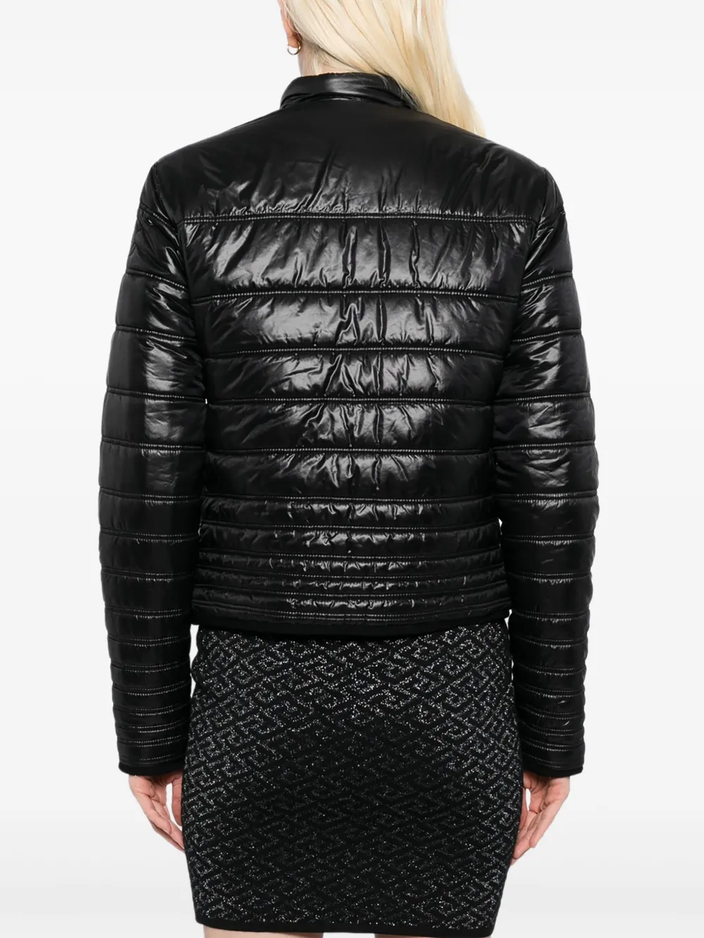 Pre-owned Chanel 2011-2012 Zip Up Reversible Jacket In Black