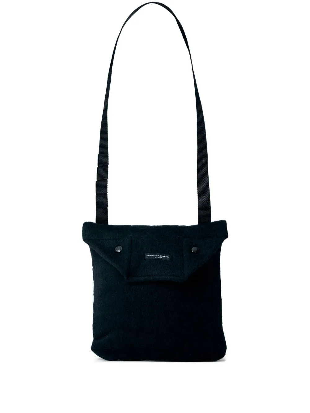 Engineered Garments knitted messenger bag | Black | Image 1