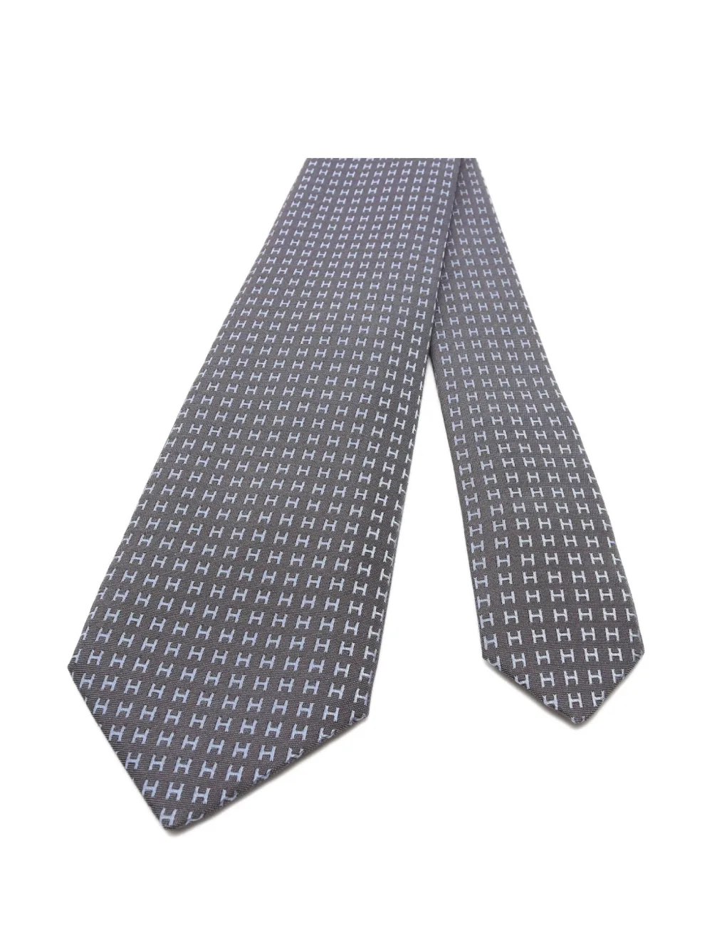 Hermès Pre-Owned 2021 H pattern silk tie | Image 2