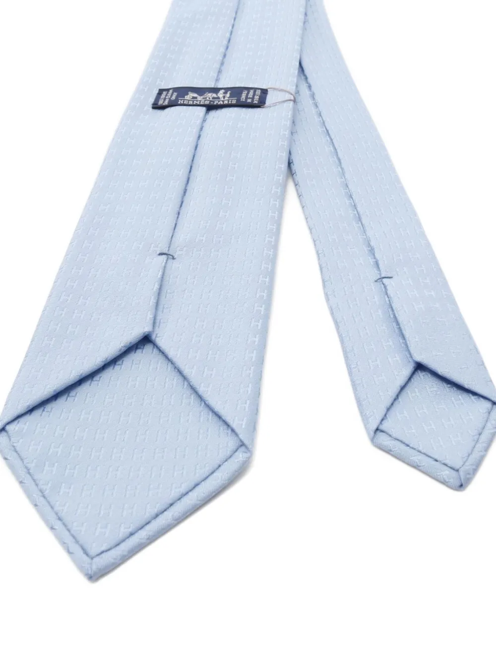 Hermès Pre-Owned corbata de seda con monograma en jacquard 2021 | Image 2