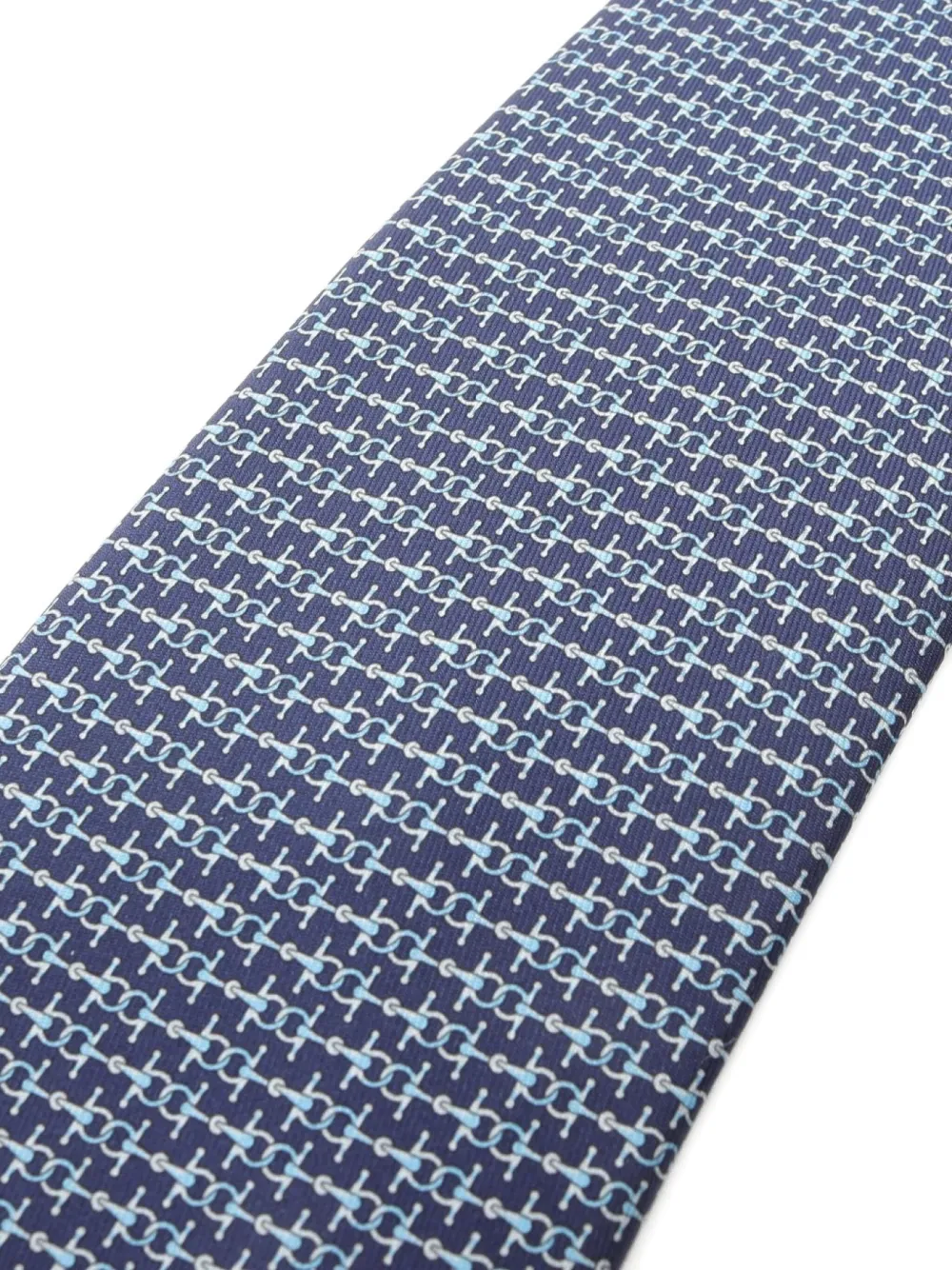 Hermès Pre-Owned 2021 chain pattern silk tie | Image 2