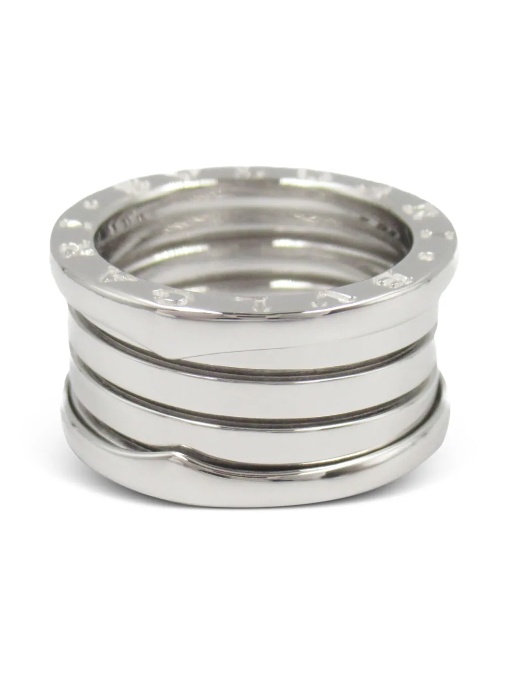 Bvlgari Pre-Owned 2010s 18K white gold B-Zero1 ring | Women | Image 2