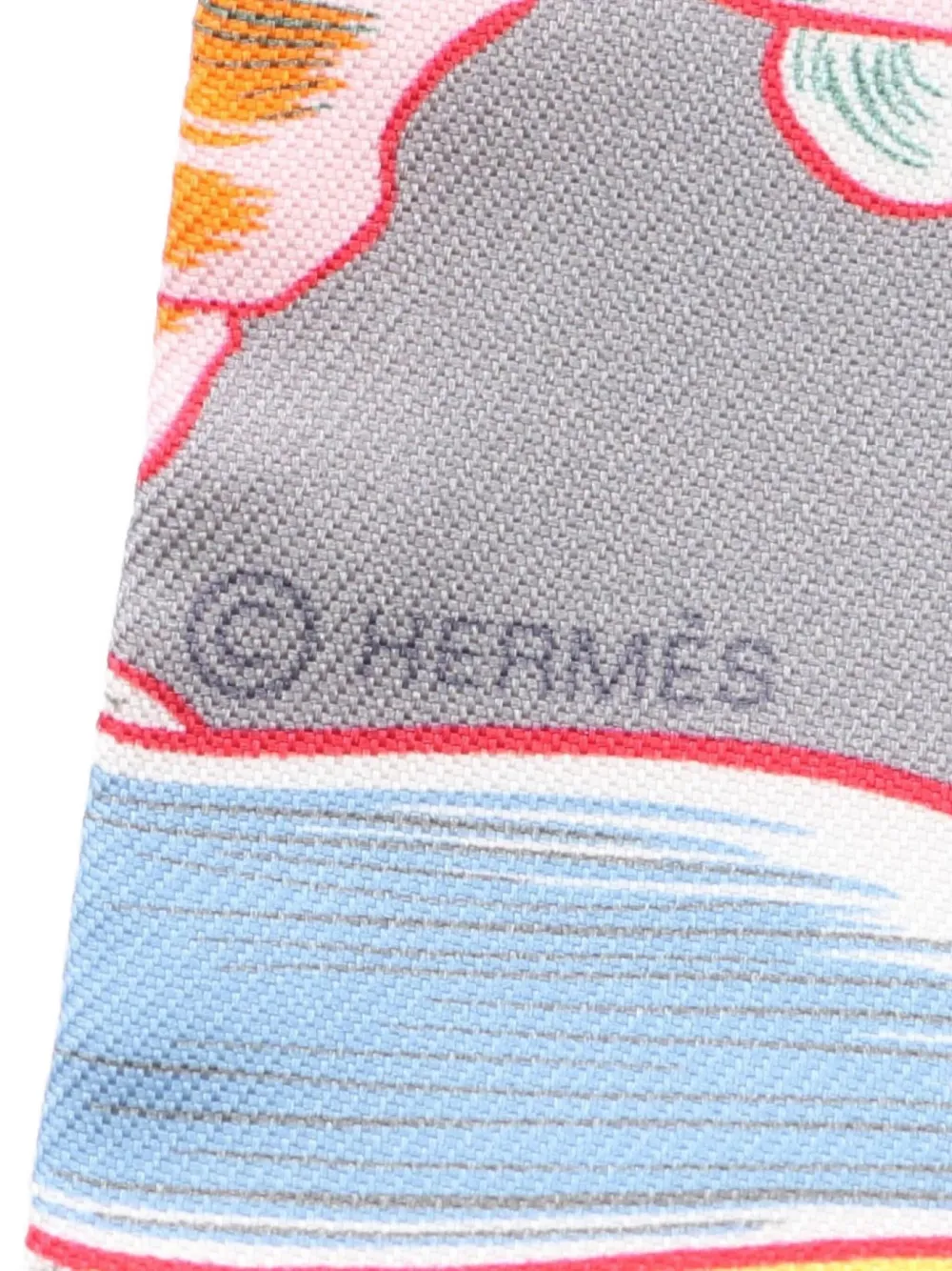 Hermès Pre-Owned 2021 Dress Code ribbon silk scarf | Image 2