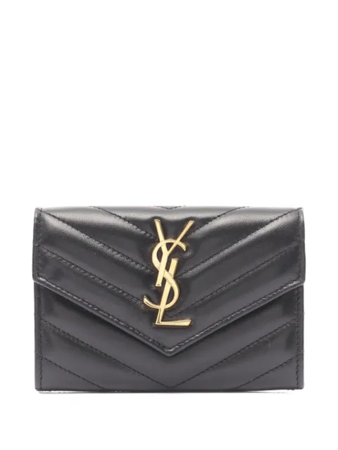 Saint Laurent Pre-Owned cartera con monograma de chevron 2021