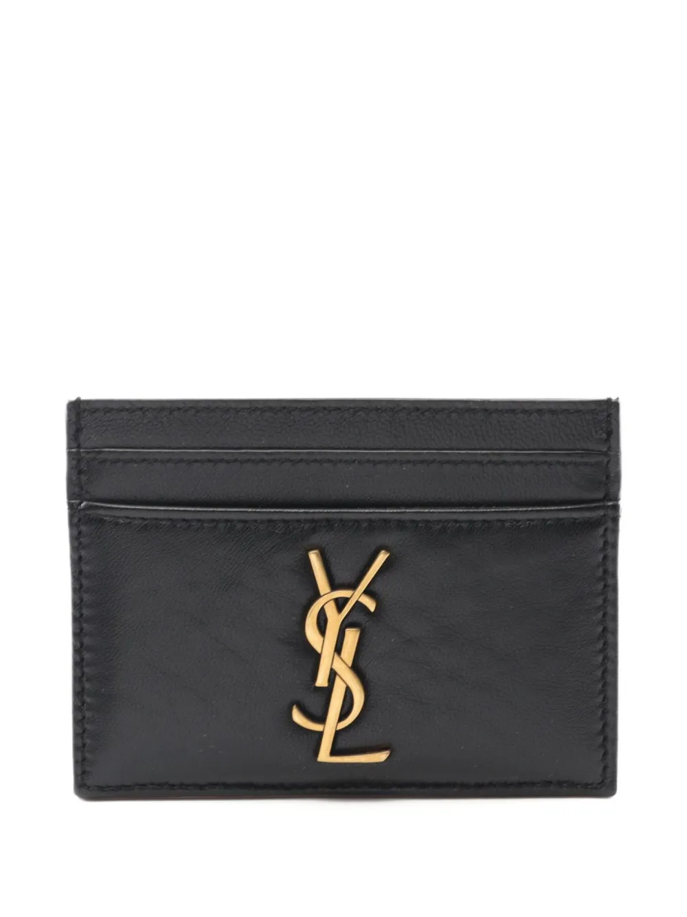Saint Laurent Pre-Owned 2021 leather cardholder | Black | Image 1
