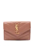 Saint Laurent Pre-Owned 2021 Cassandre leather wallet - Brown