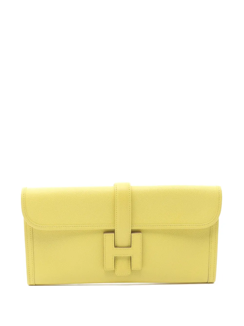 Pre-owned Hermes 2013 Jiggerlan Epsom Leather Clutch Bag