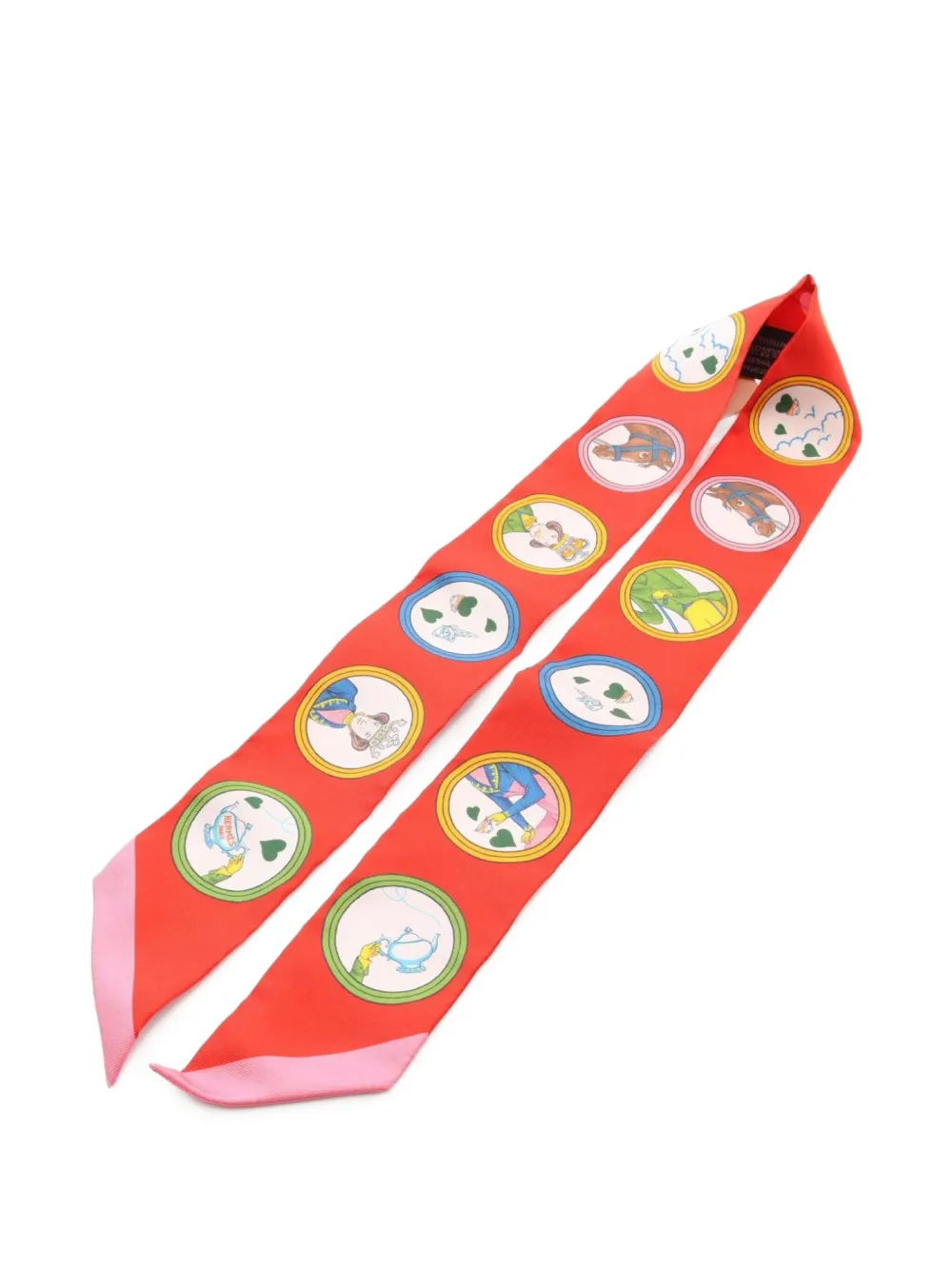 Hermès Pre-Owned 2021 Tea Time twilly scarf | Red | Image 1
