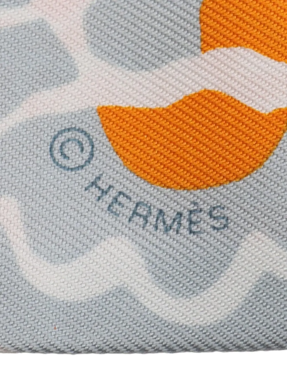 Hermès Pre-Owned 2021 Bingata ribbon silk scarf | Image 2