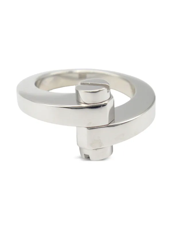 Cartier シルバーリング サイズ11 CARTIER カルティエ ラブ リング シルバー 1Pダイヤ 750ホワイト