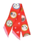 Hermès Pre-Owned 2021 Tea Time silk scarf - Red
