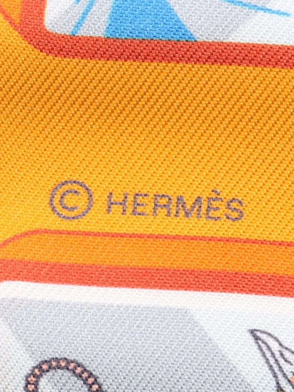 Hermès Pre-Owned 2021 Hermes Story ribbon scarf | Image 2