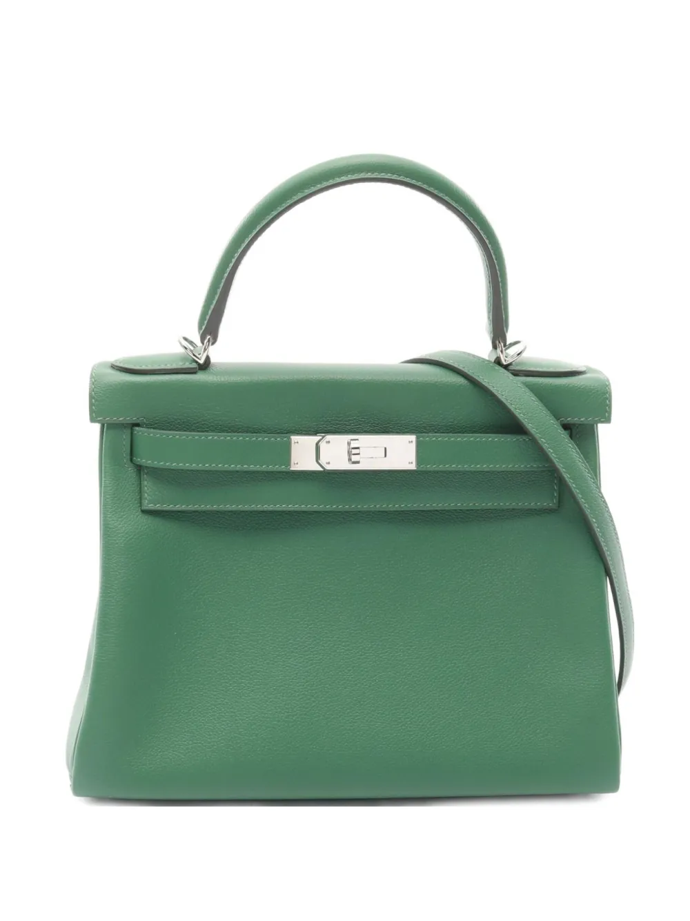 Hermès Pre-Owned 2020 ケリー 28 バンブー ハンドバッグ - グリーン Hermès Pre-Owned 2020 ケリー 28 バンブー ハンドバッグ - グリーン