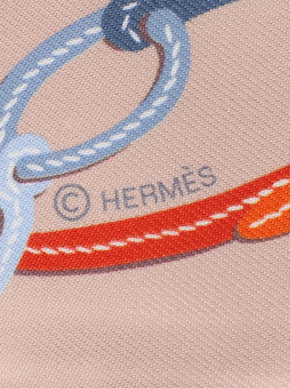 Hermès Pre-Owned 2021 BRIDES DE GALA APPLIQUE PIQUE silk scarf | Image 2