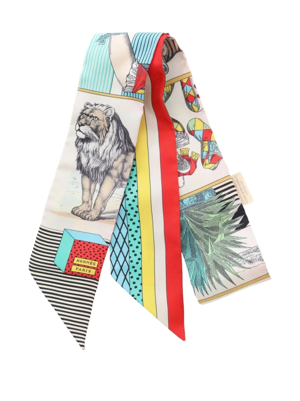 Hermès Pre-Owned 2021 GRAND THEATRE NOUVEAU silk scarf | White | Image 1