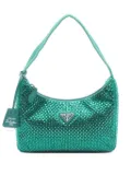 Prada Pre-Owned 2000s Rhinestone Satin handbag - Green