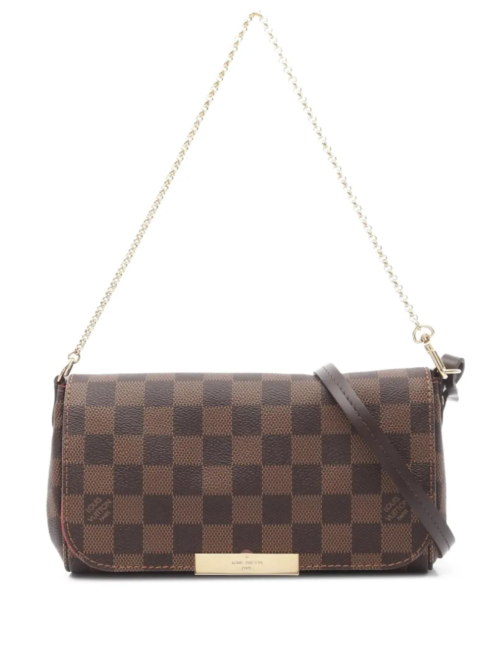 Louis Vuitton Pre-Owned 2017 Damier Ebene chain handbag | Brown | Image 1